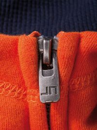 Herren Zip-Jacke Orange